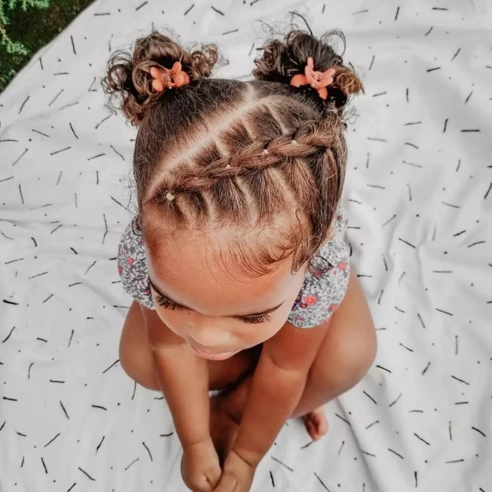 penteado infantil para piscina