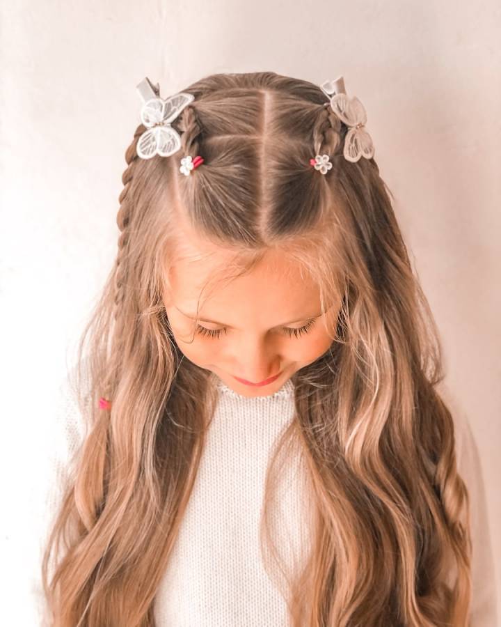 penteado infantil para piscina
