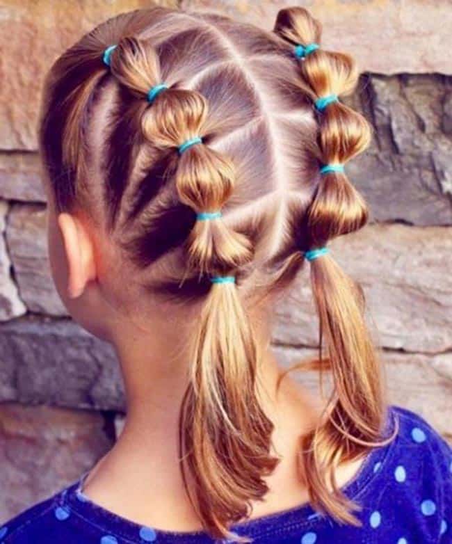 penteado de verão infantil