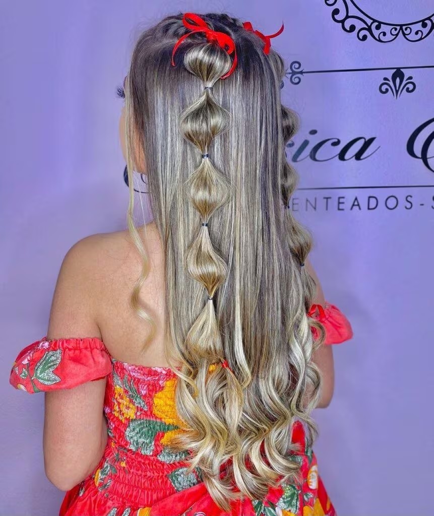 penteado infantil São João