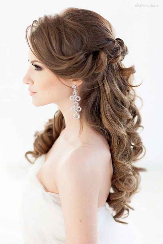 penteados com cabelo solto para festa
