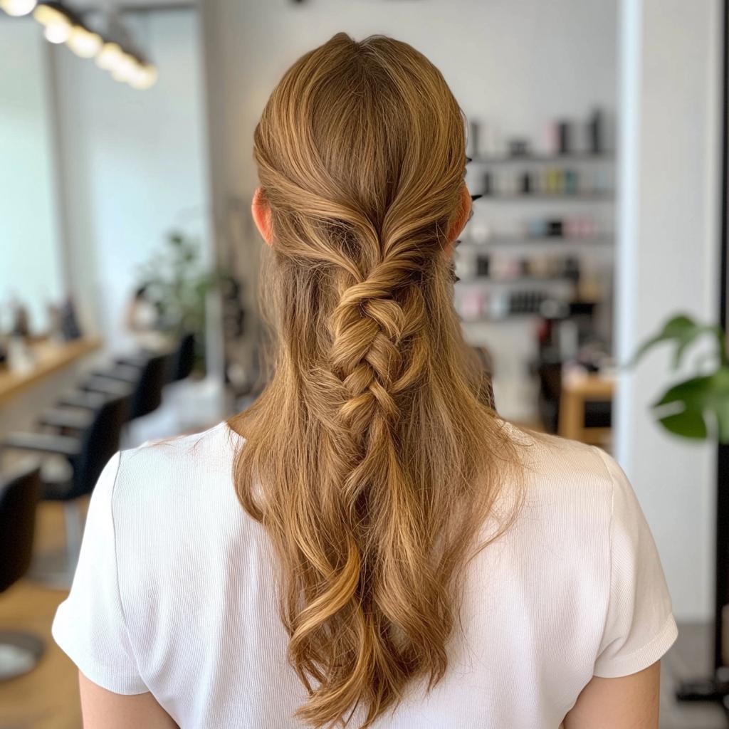 penteados cabelo solto liso rápido