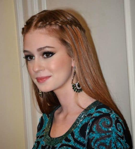 penteados cabelo solto liso para rosto redondo