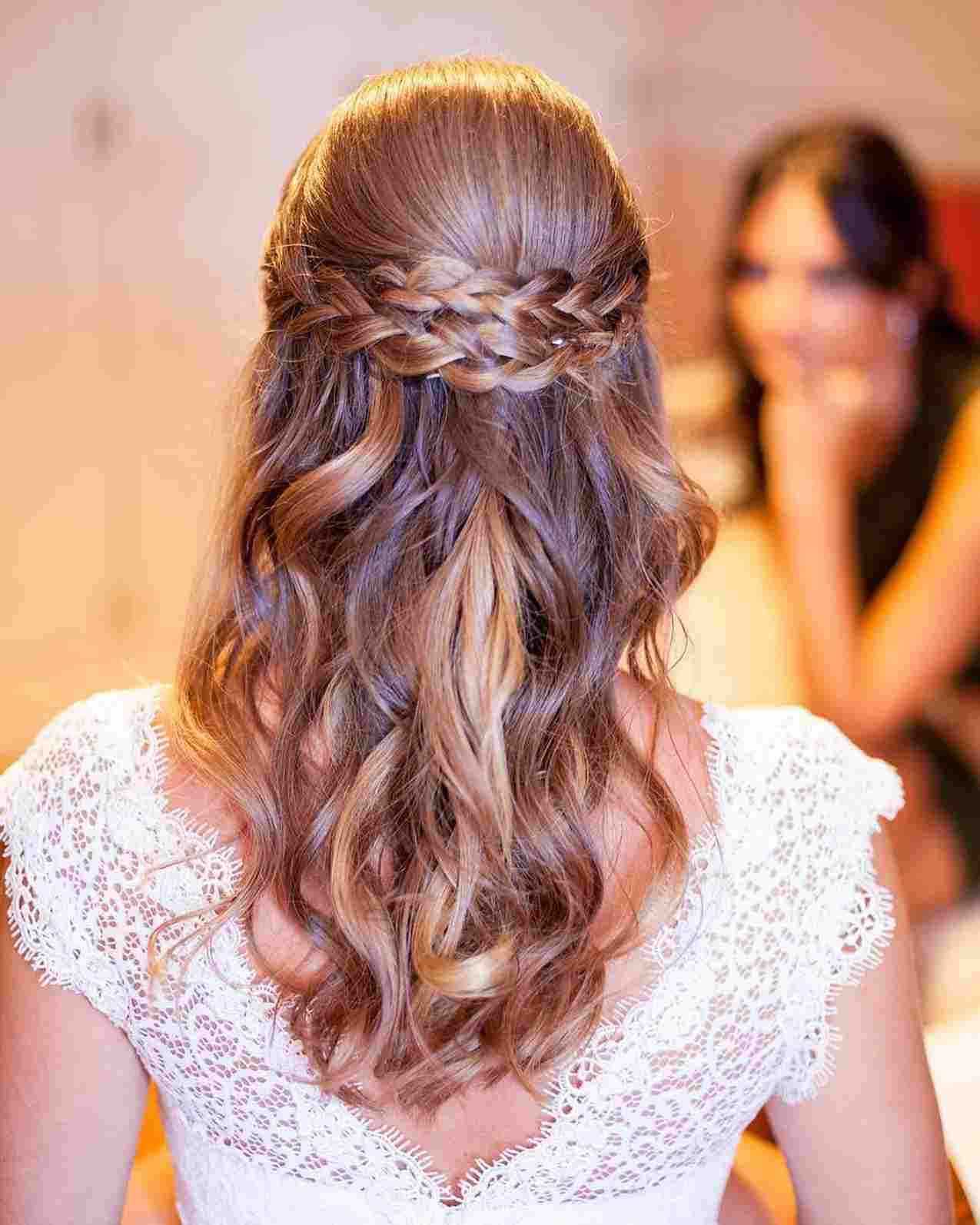 penteados cabelo solto liso com franja