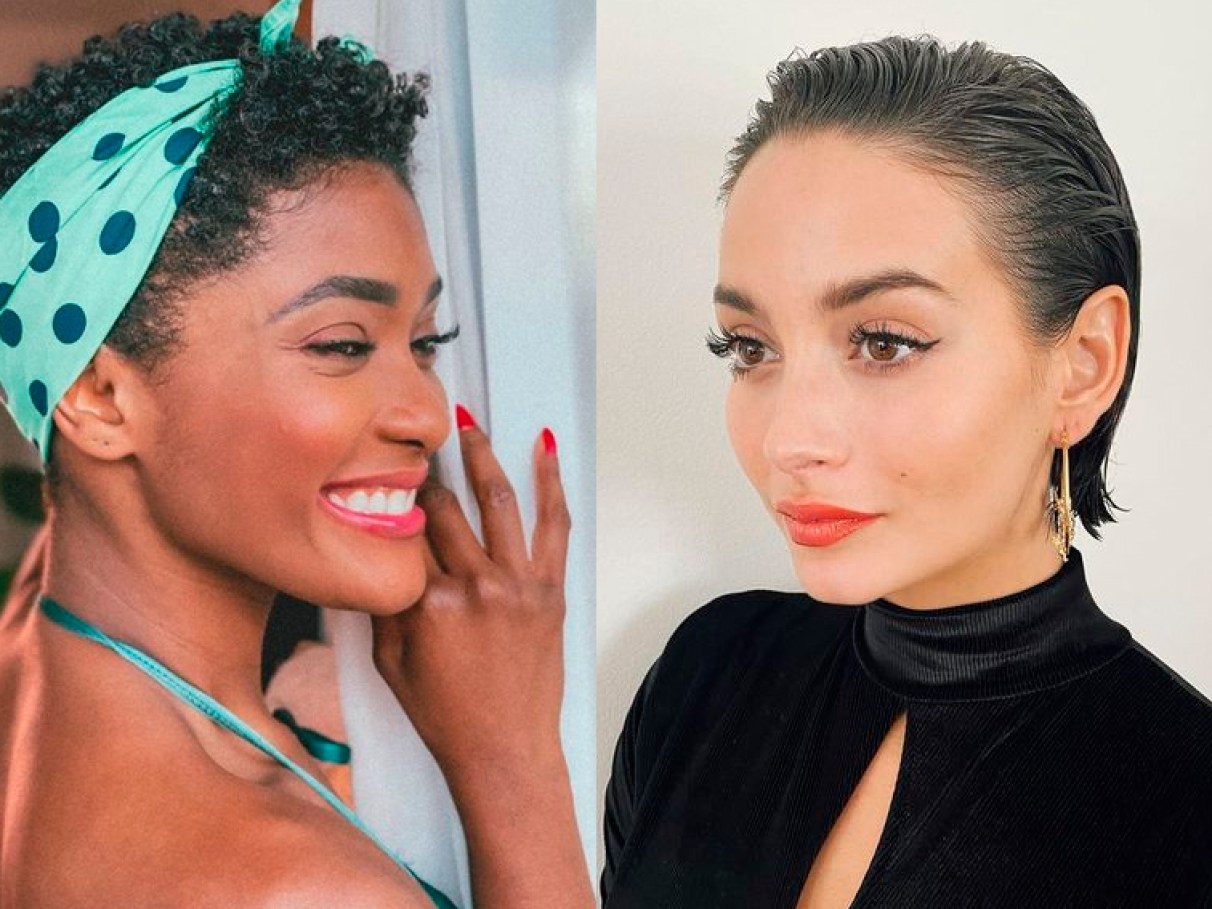 penteados para cabelos curtos em transição