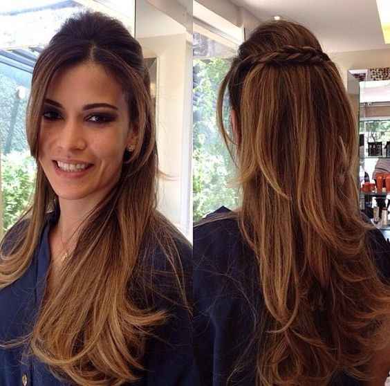 penteados para formandas cabelo comprido