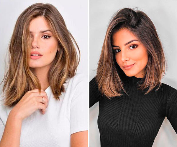 cortes de cabelo para rosto oval fotos inspiração