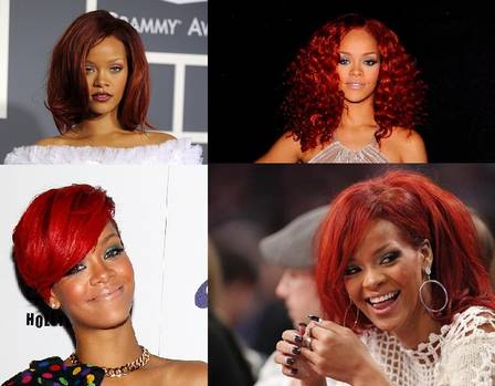 Recriando os Penteados Icônicos de Rihanna com Cabelo Vermelho