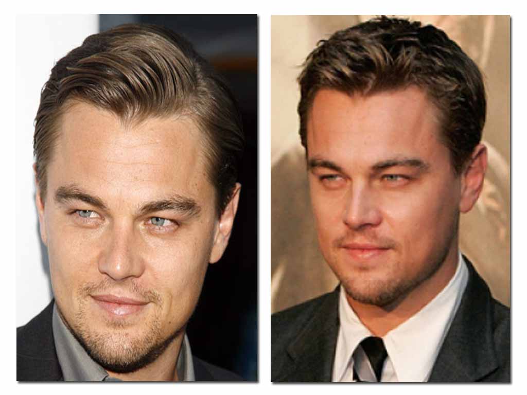 rosto triangular homem cabelo