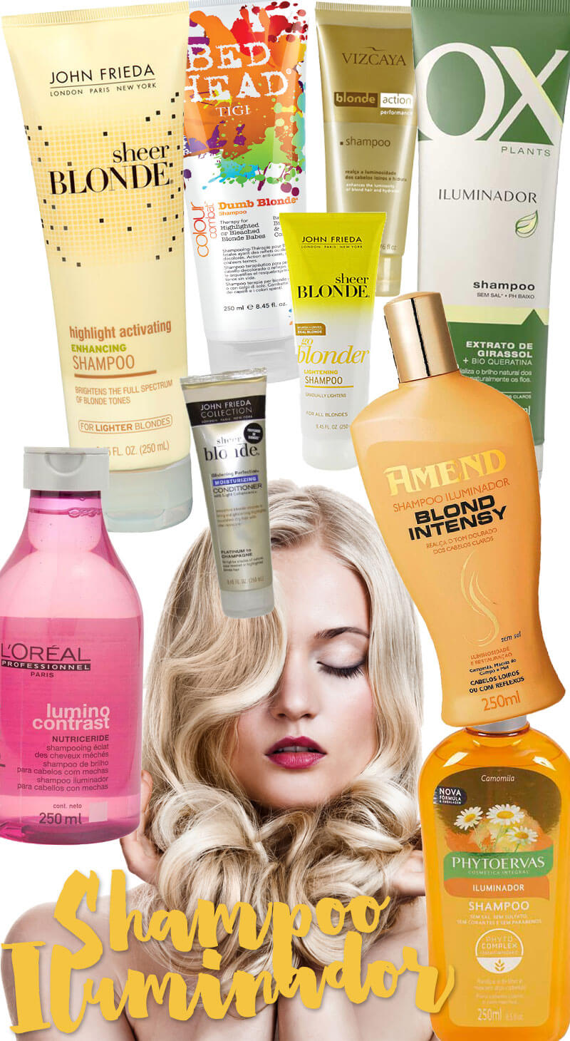 shampoo para cabelo com luzes