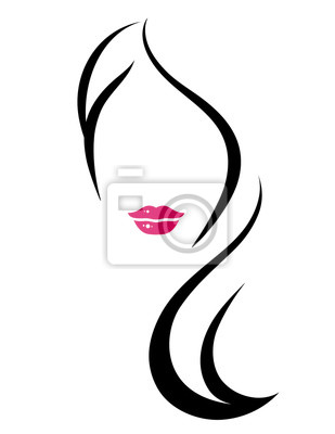 silhueta cabelo feminino