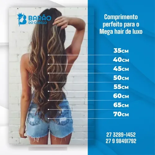 guia de tamanhos de cabelo