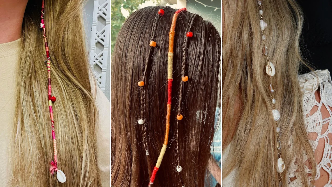 tutorial terere de cabelo com penas e miçangas passo a passo