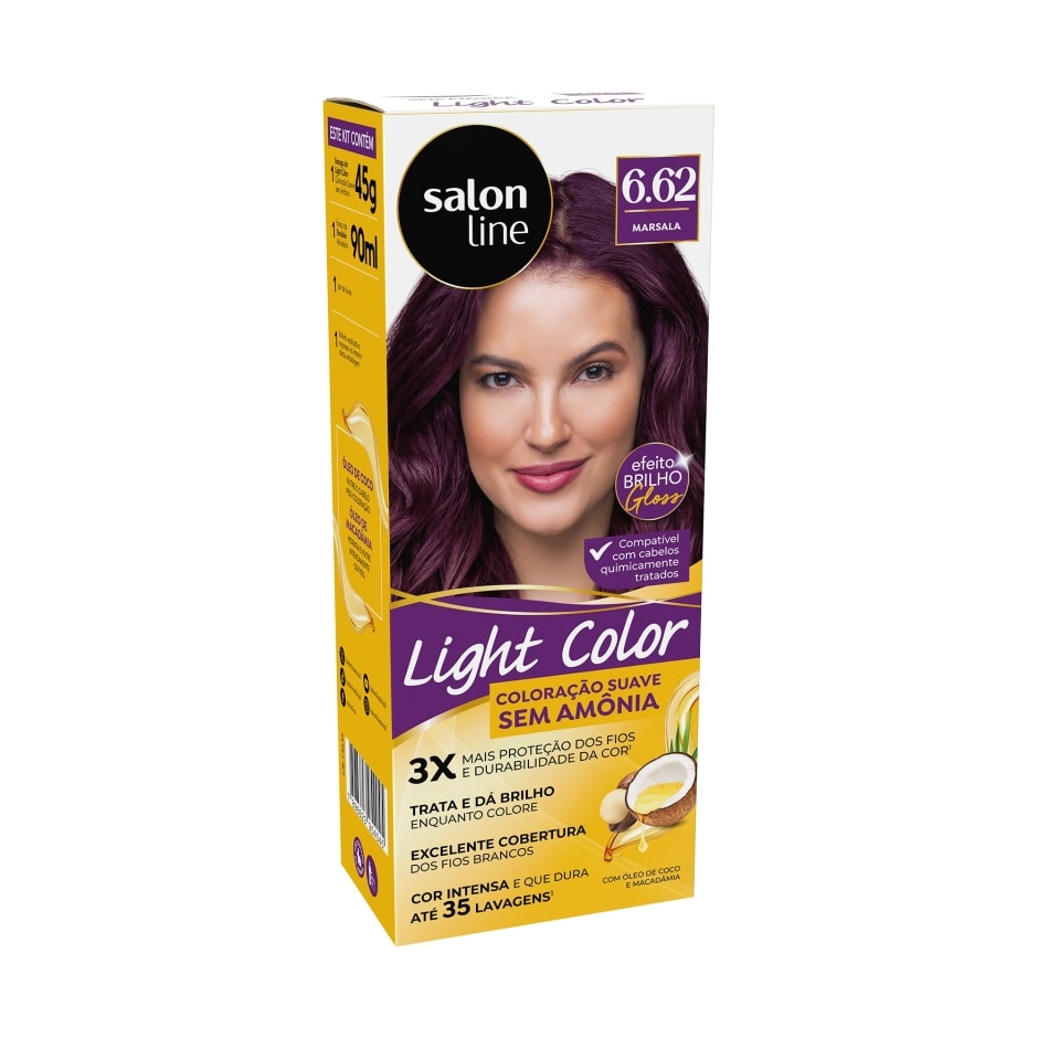 tinta cor marsala para cabelo