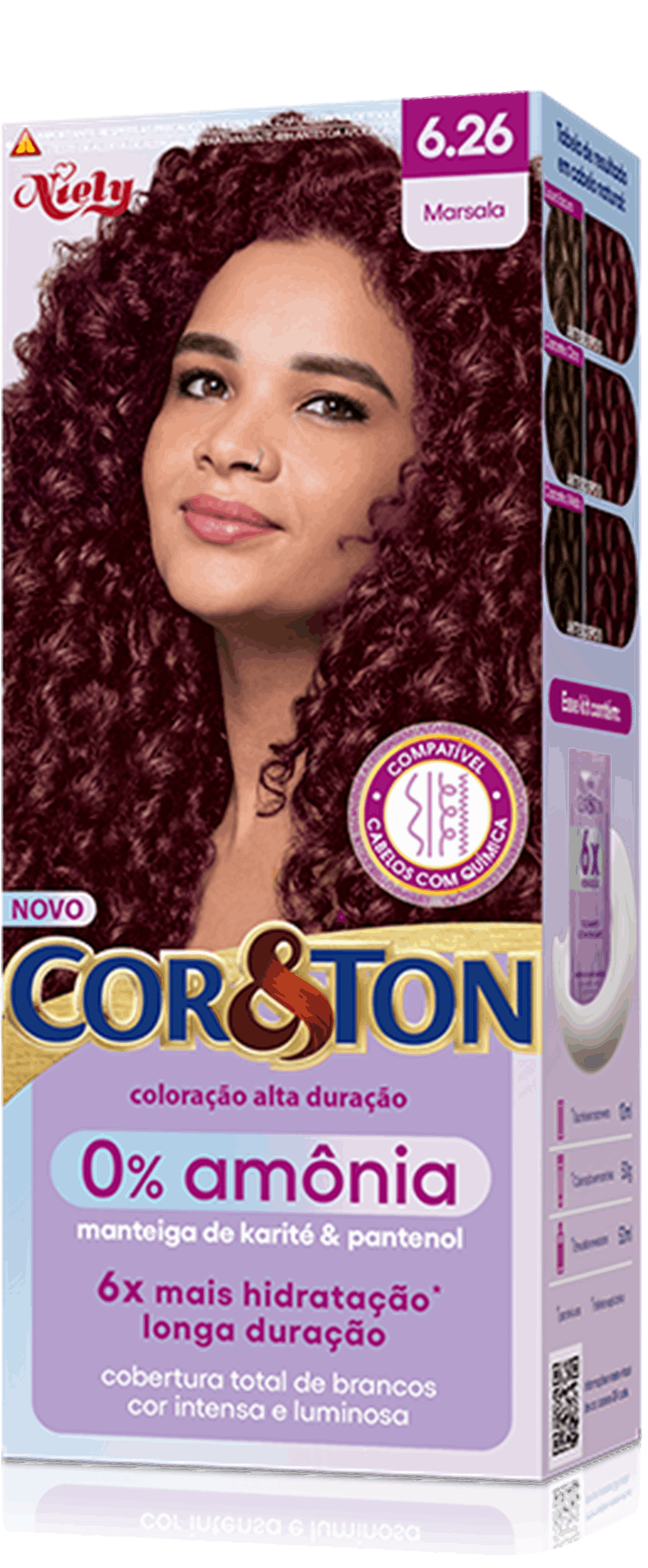tinta cor marsala para cabelo