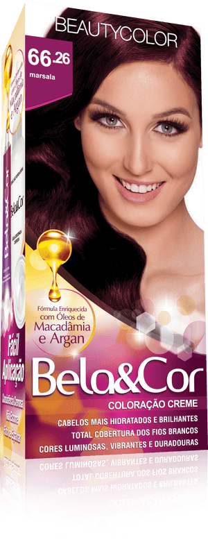 tinta cor marsala para cabelo