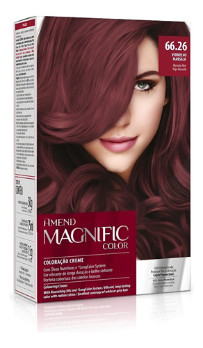 tinta cor marsala para cabelo