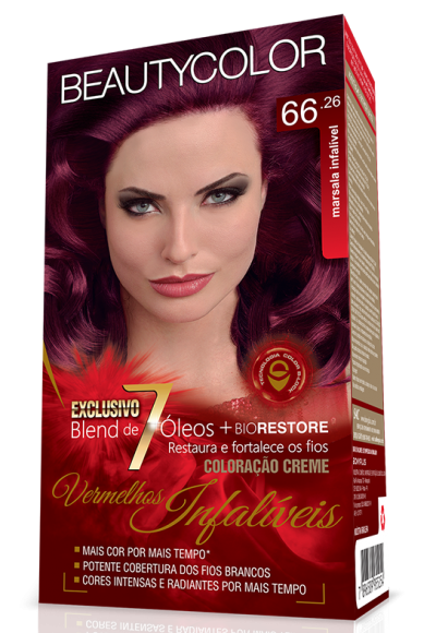 tinta cor marsala para cabelo