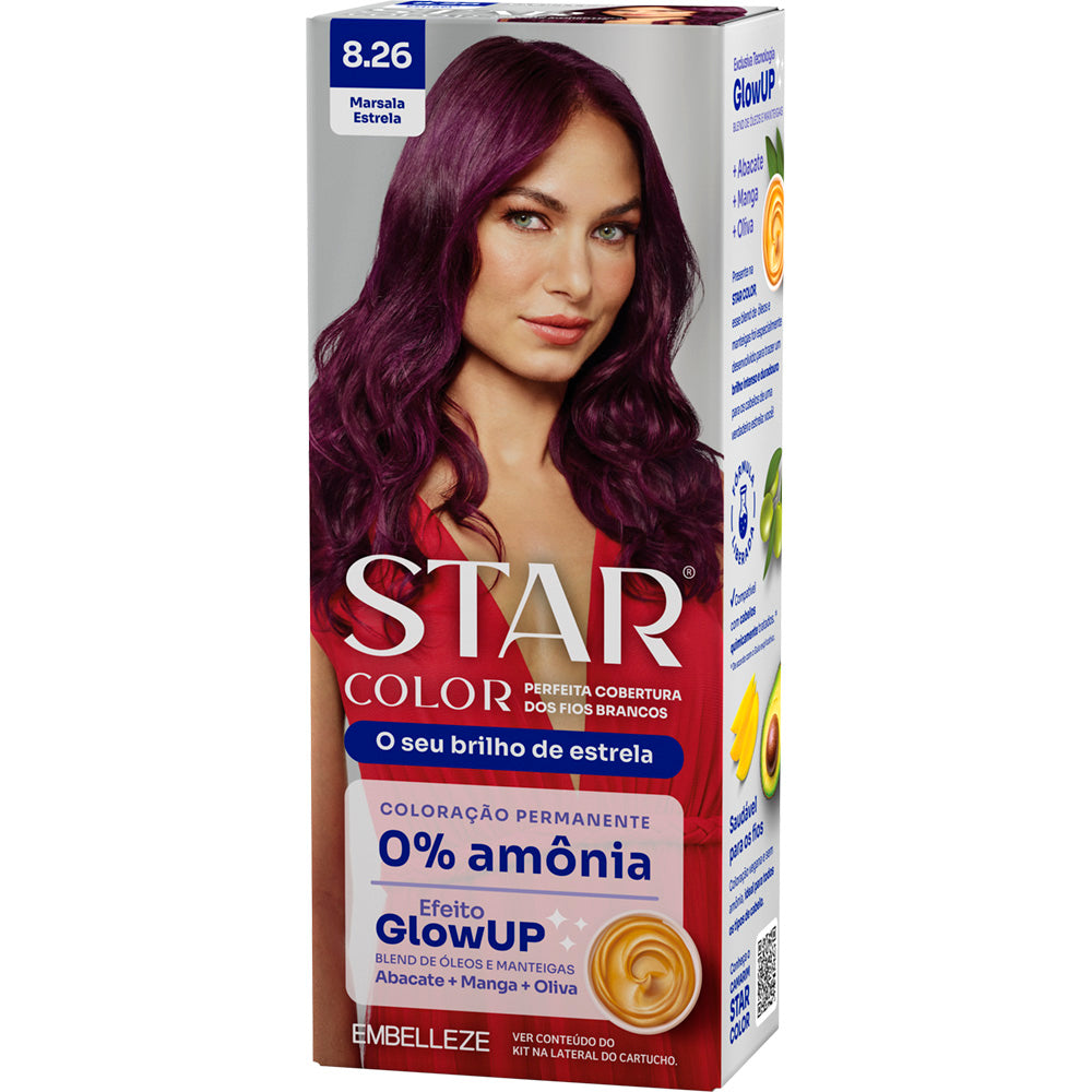 tinta cor marsala para cabelo