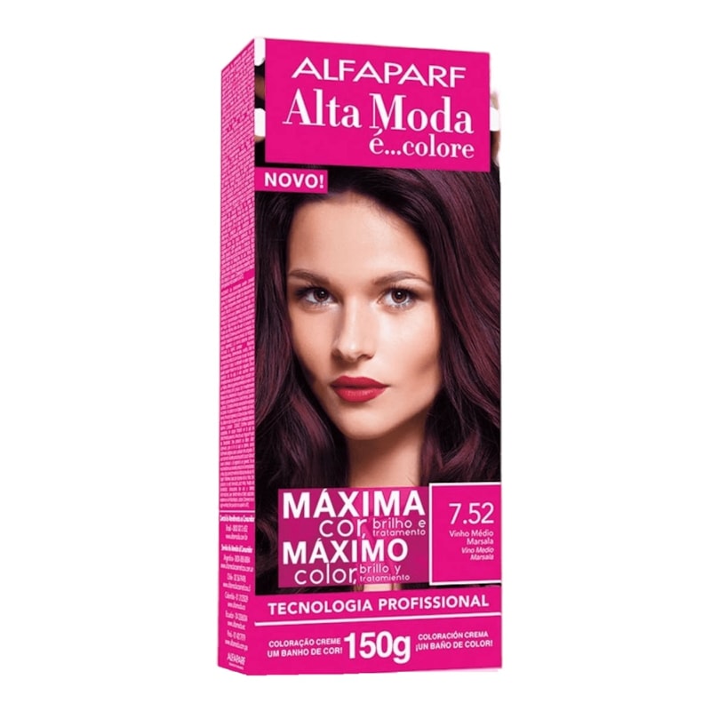 tinta cor marsala para cabelo