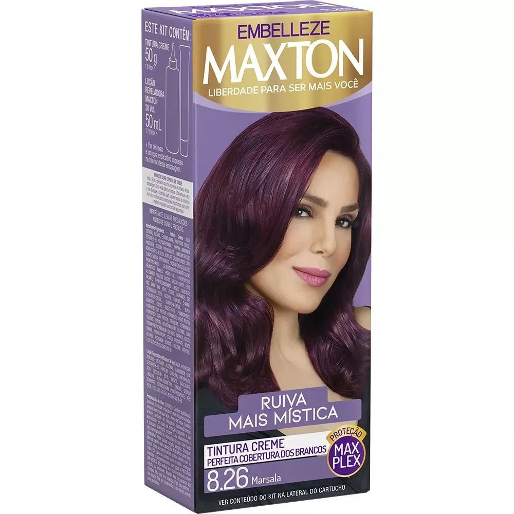 tinta cor marsala para cabelo