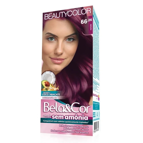 tinta cor marsala para cabelo