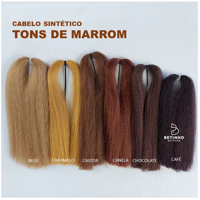 tons de marrom para cabelo