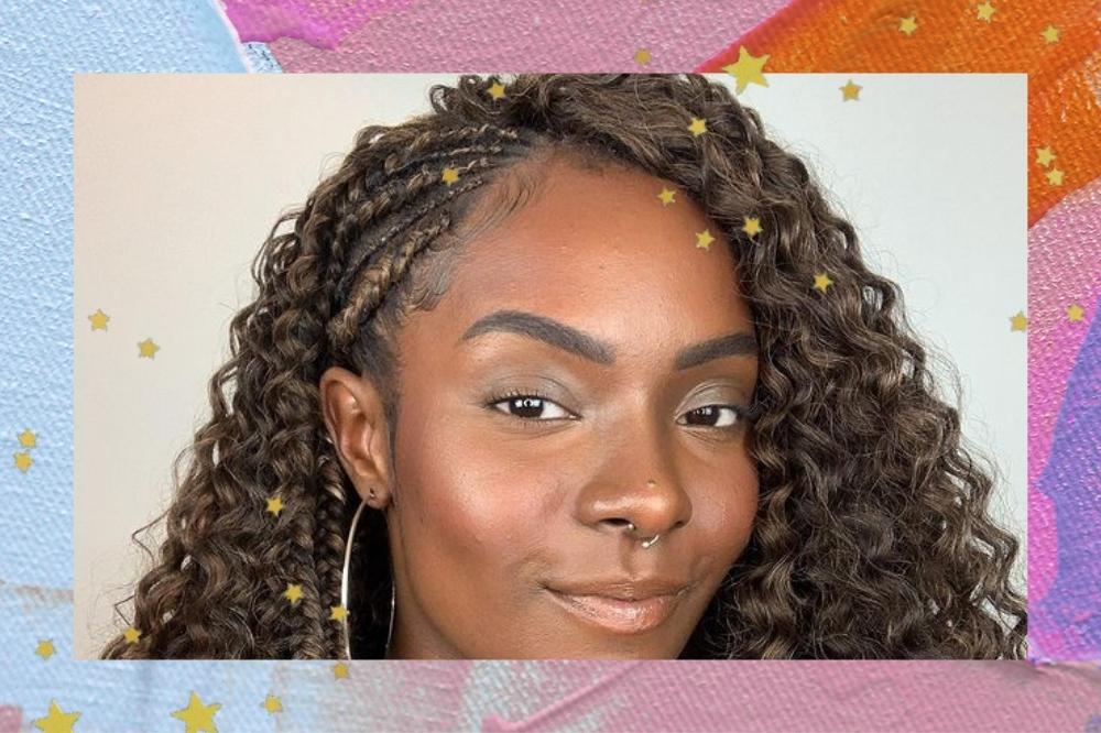 tranca de lado com cabelo solto