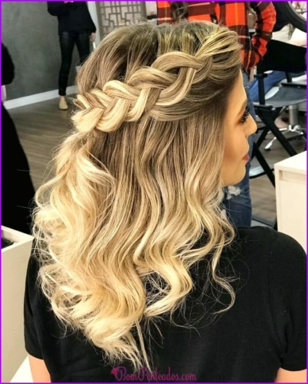 preço para fazer trança lateral com cabelo solto em salão