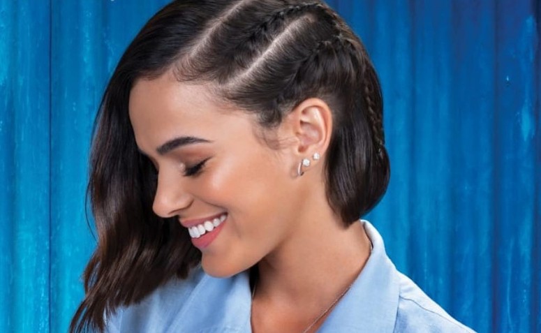 produtos baratos para fixar trança lateral cabelo curto