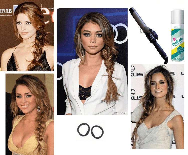 trança lateral cabelo solto