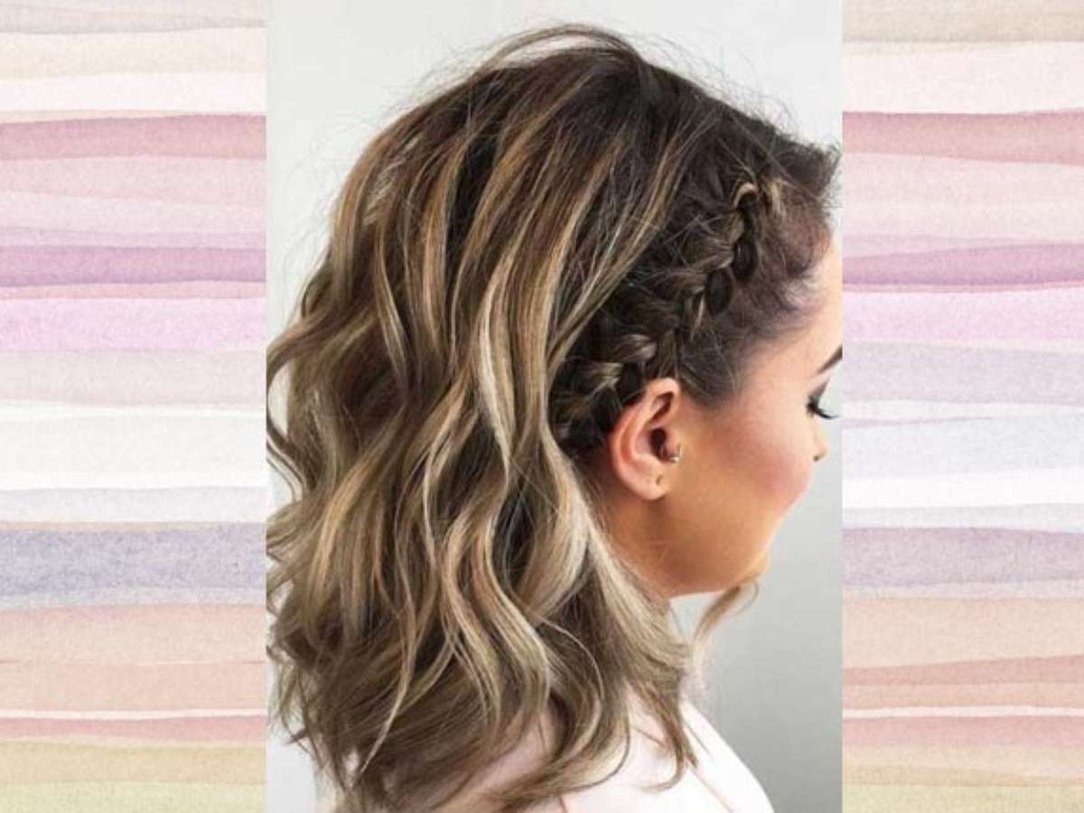 como evitar frizz na trança lateral solta