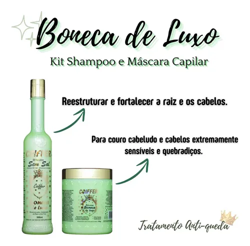 tratamento capilar luxo queda